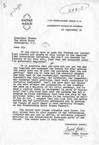 Truman's Loyalty Order