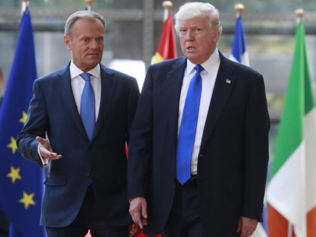 President Trump Attends Berlin Wall Memorial