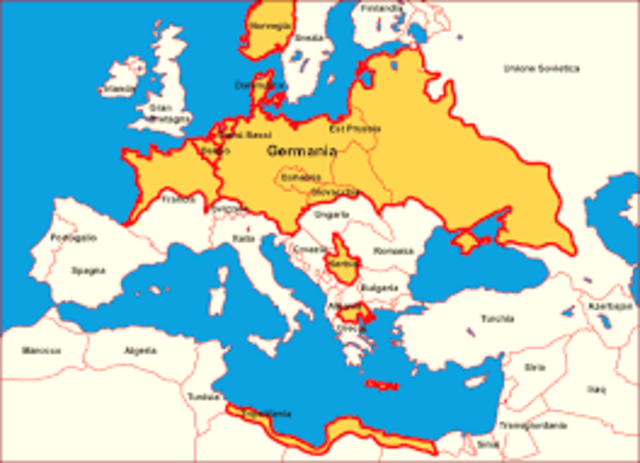 Il dominio nazista sull'europa