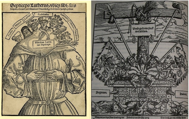 Propaganda Religiosa - Catolica vs Protestante (http://www.studiahumanitatis.es/reforma-y-contrarreforma-el-poder-de-la-imagen-en-la-propaganda-religiosa/)