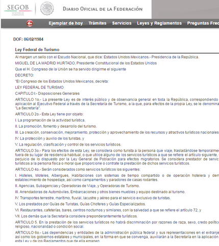 Quinta Ley Federal de Turismo