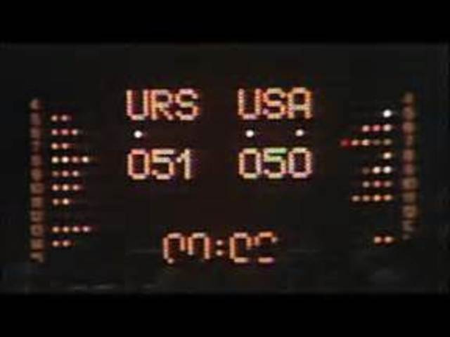 Soviet Union upsets US in Basketball