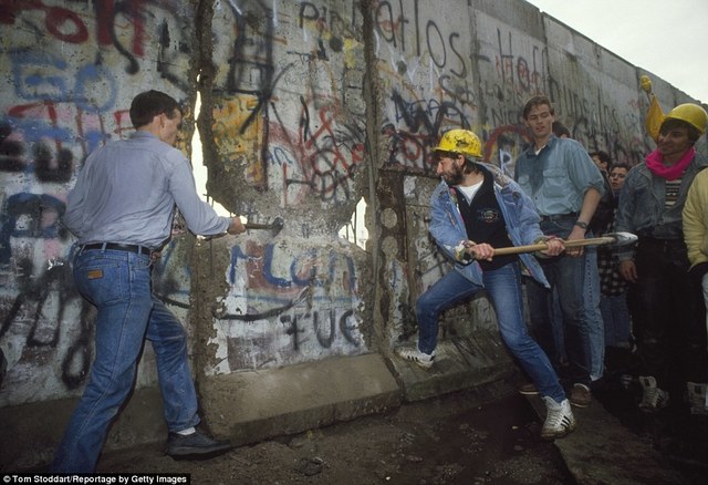 Berlin Wall Taken Down