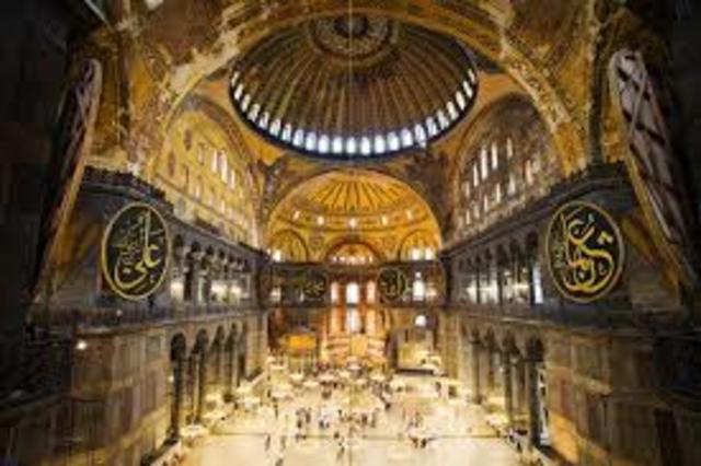 Hagia sophia is built