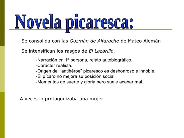 La Novela Picaresca del S.XVII