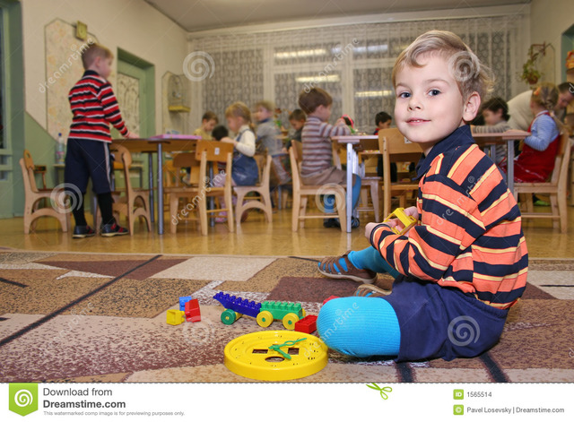 No jardim de infância