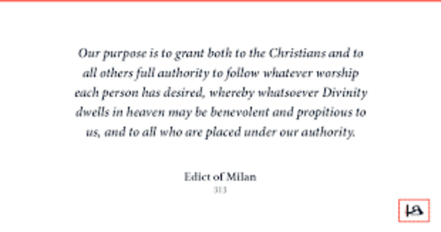 Edict of Milan(Christianity)