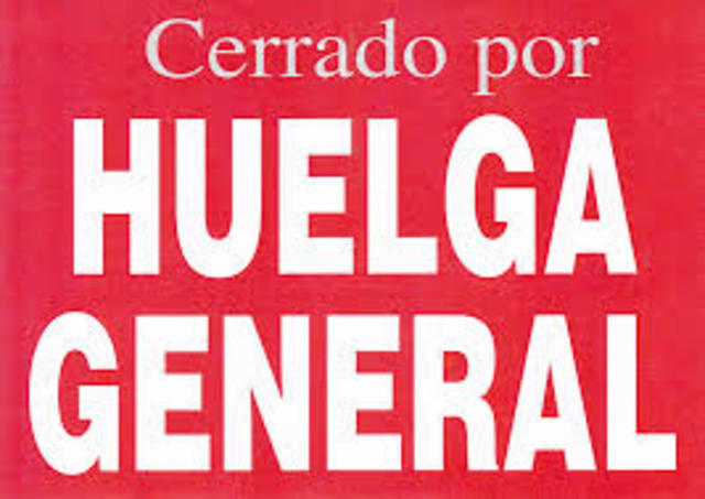 FRACASO DE HUELGA GENERAL
