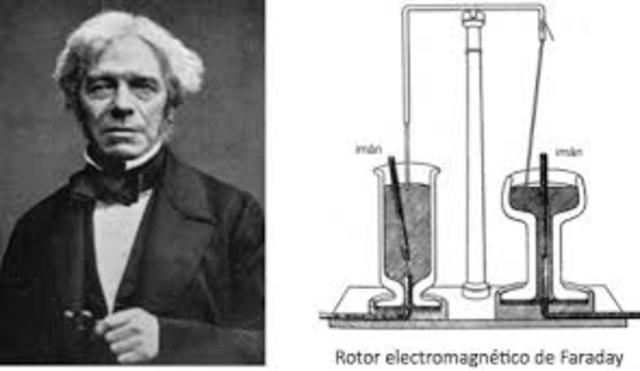Michael Faraday, rotación electromgnética