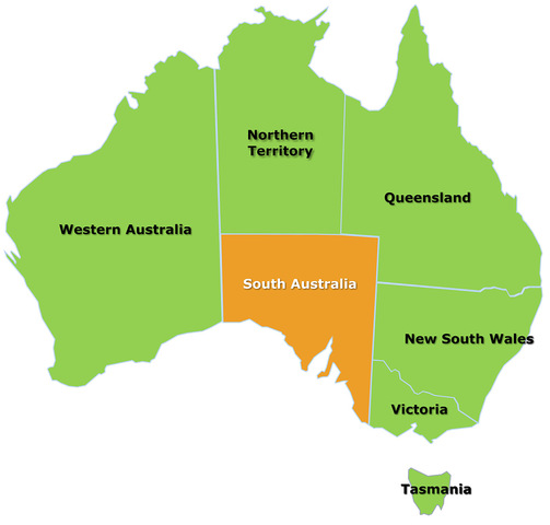 South Australia and Tasmania