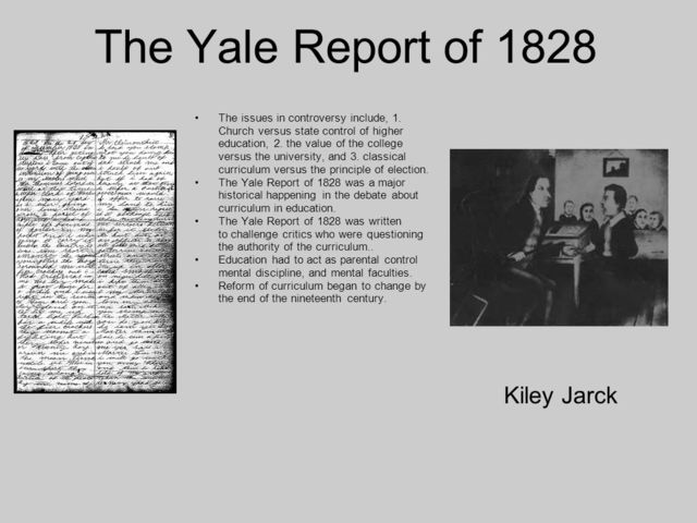 The Yale Faculty Report