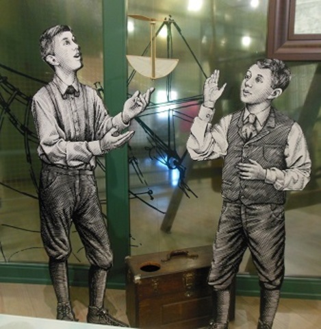 Wright brothers start building their first model flyer