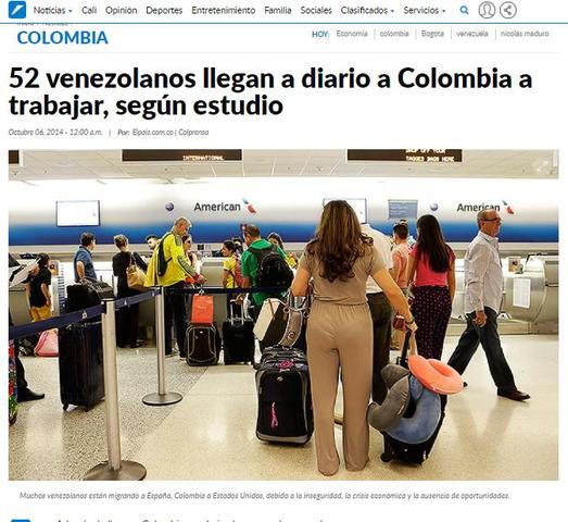 52 venezolanos llegan a diario a Colombia a trabajar, según estudio