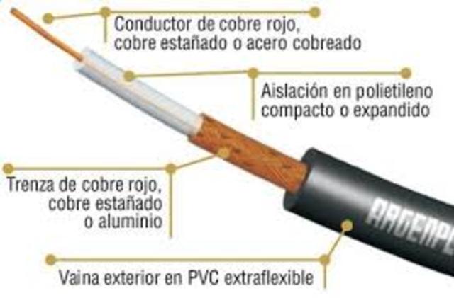 SE UTILIZA POR PRIMERA VEZ EL CABLE COAXIAL