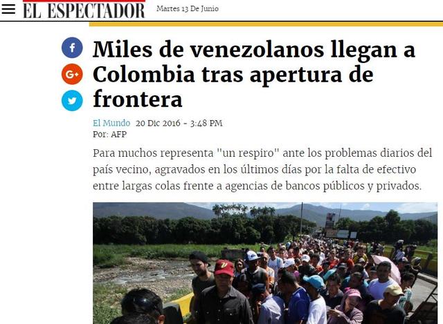 Miles de venezolanos llegan a Colombia tras apertura de frontera