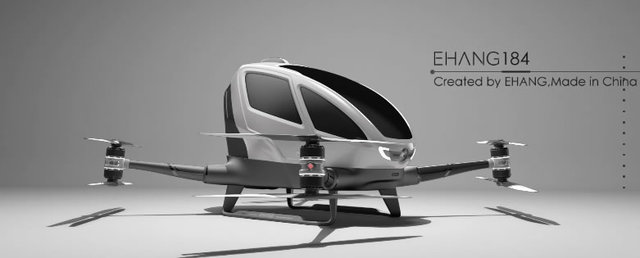 Primer dron tripulado(Ehang 184)