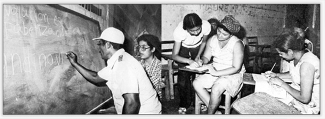 La eliminación del analfabetismo y la ampliación de los servicios educativos para los adulto