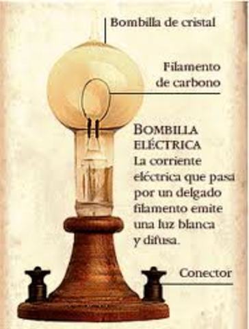 La bombilla eléctrica En 1879