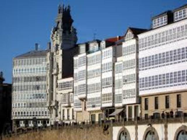Constrúense as primeiras casas con galerías en Coruña