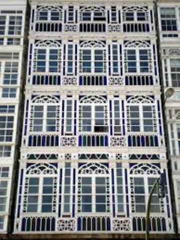 Constrúense as primeiras casas con galerías na Coruña