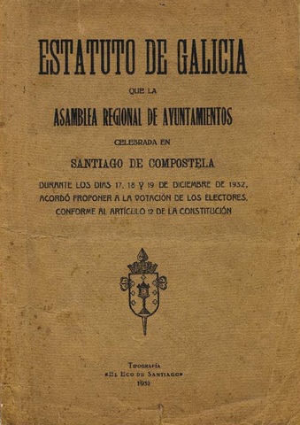 Proxecto de Estatuto Federal de Galicia