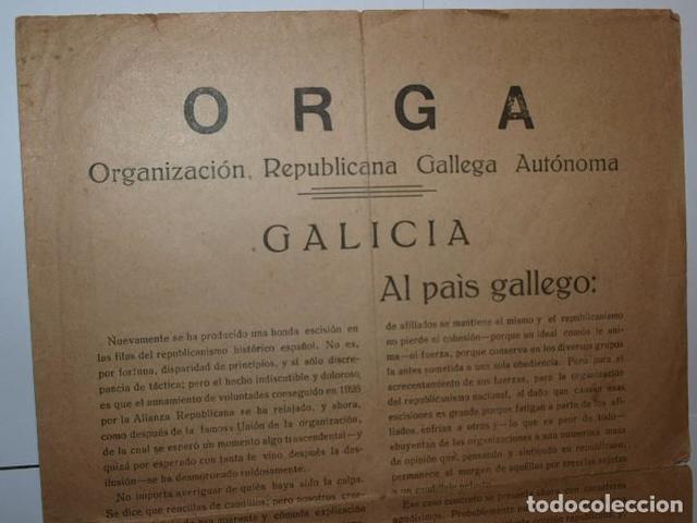 A Organización Republicana Gallega Autónoma