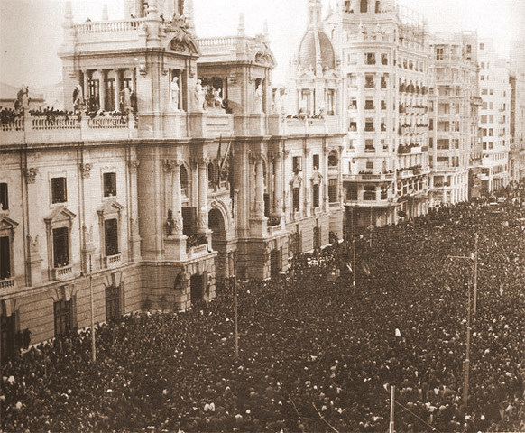 Manifestacións pedindo a autonomía para Galicia