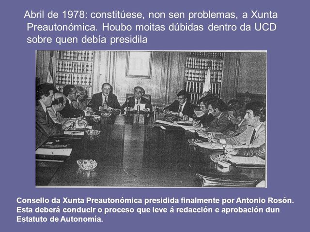 Constitúese a Xunta preautonómica