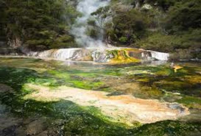 Waimangu volcanic and thermal valley created