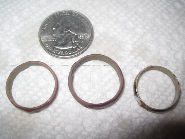 Metal rings used as money.