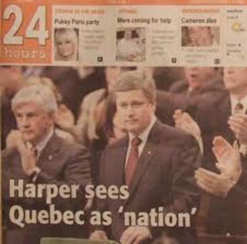 Quebecois Nation Motion