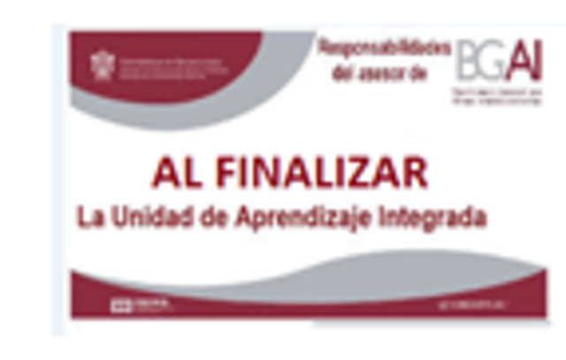 Responsabilidades del asesor una vez concluida la UAI