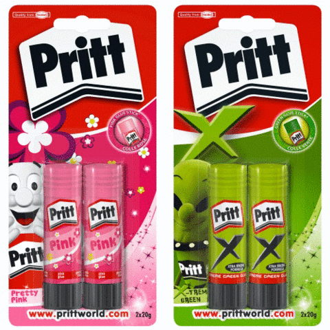 Pritt lanzó pegamentos en barra de color para decorar de forma más divertida