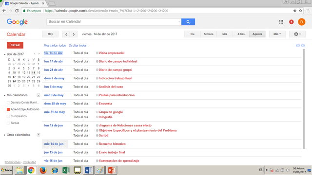 Calendario Google
