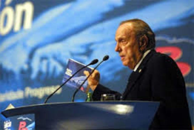 Fraga Iribarne, presidente da xunta de Galicia.