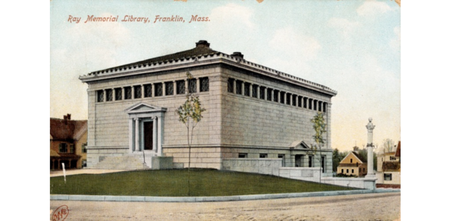 First Public Library Opens in Franklin, Massachusetts in 1790