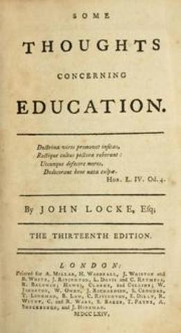 John Locke "Some Thoughts Concerning Education"
