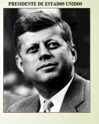 El presidente de Estados Unidos, John F. Kennedy,
