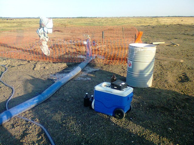 Ensayo de bombeo a caudal constante - muestreo