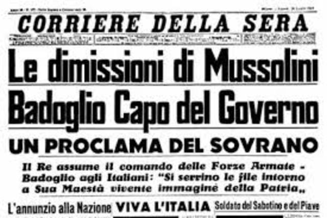 La caduta del fascismo