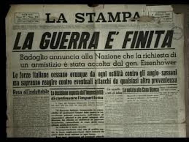 L'armistizio con gli alleati