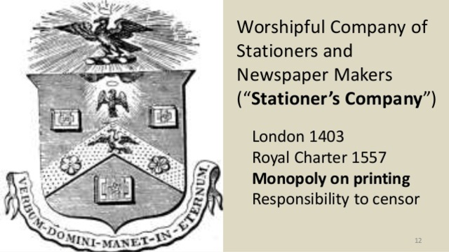 1557 Stationers Company, COPYRIGHT.