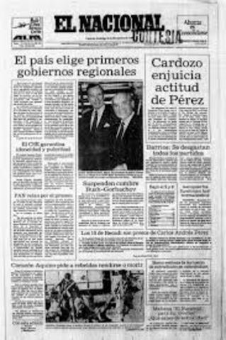 Primeras elecciones regionales 1989