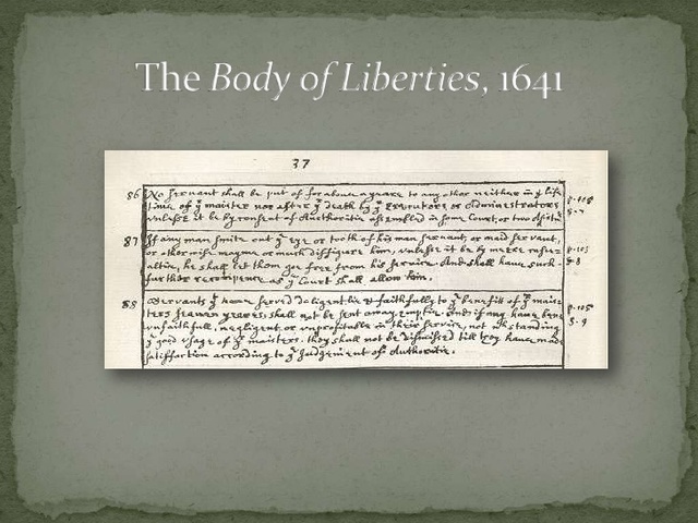 Massachusetts Body of Liberties