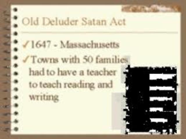 Massachusetts Law of 1647
