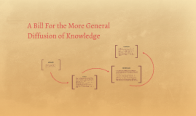 Bill 79, "A Bill for the More General Diffusion of Knowledge"