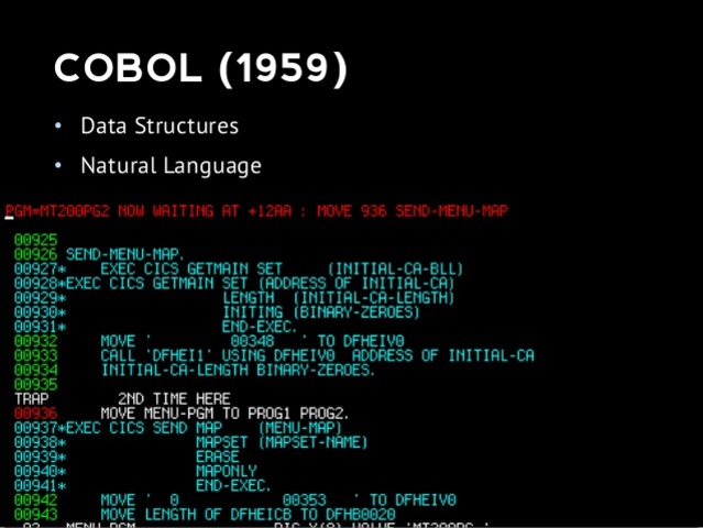 El desarrollo de COBOL