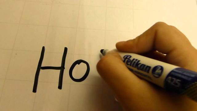 La primera letra escrita a mano grabado