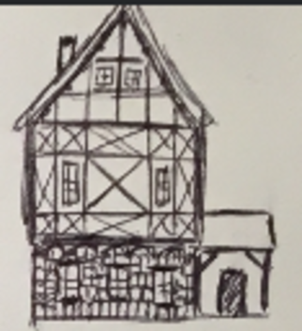 Cases d'estil medieval.