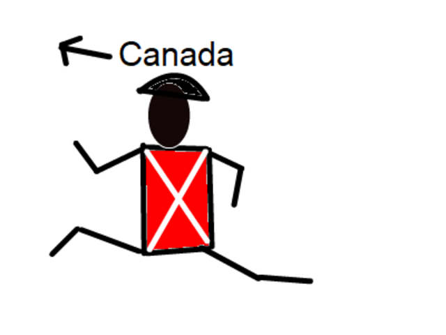 Loyalists flee to Canada